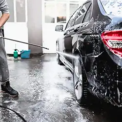 Convenient and thorough car cleaning right at your doorstep car wash.