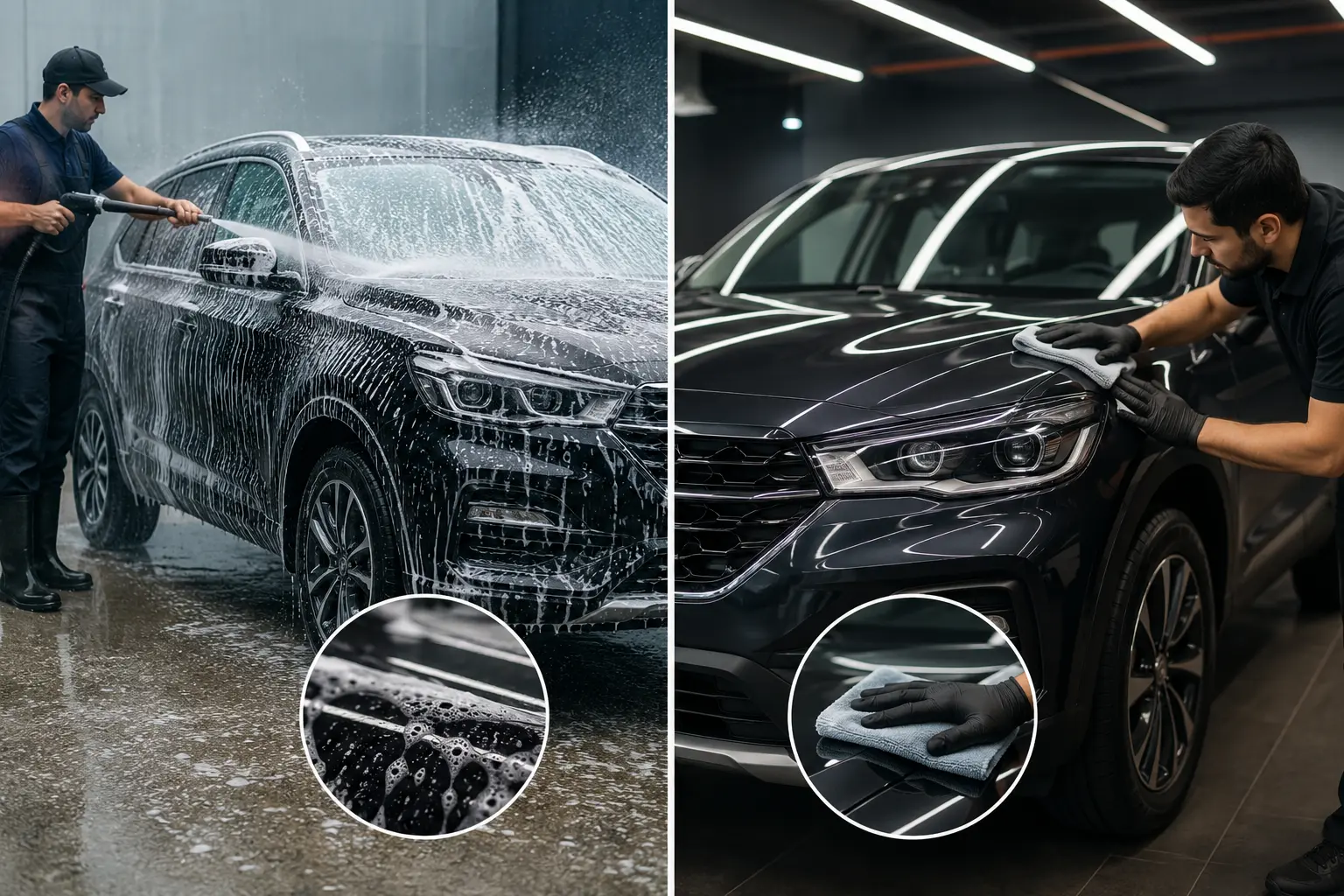 Difference Between Car Washing and Car Dry Cleaning 