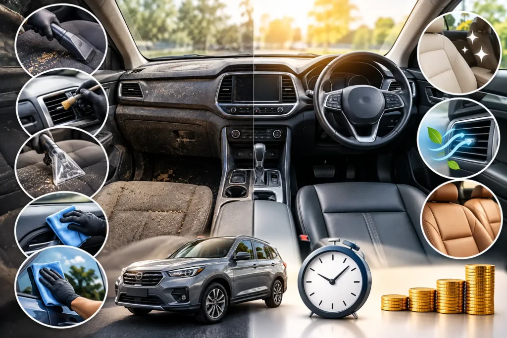Car Interior Detailing Benefits, Process & Cost Guide